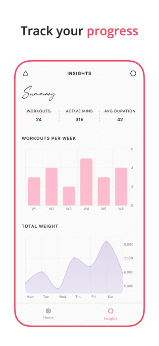 Fiore: Gym Log Workout Tracker Screenshot 3 of 4