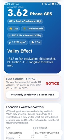 AirAware Atmospheric Wellness screenshot