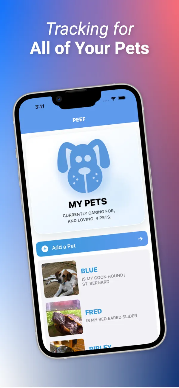 Screenshot #1 pour Peef: For Pets