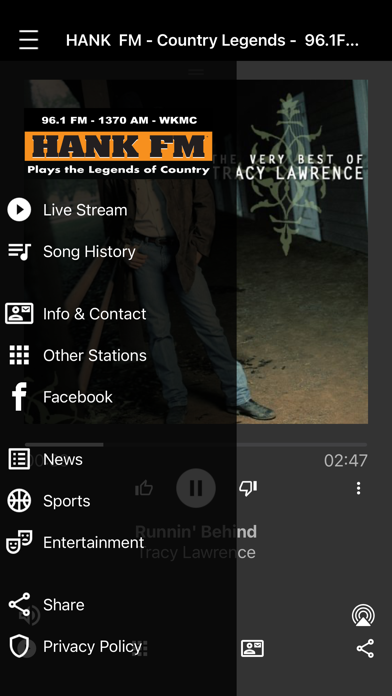 Screenshot #2 pour 96.1 HANK-FM WKMC