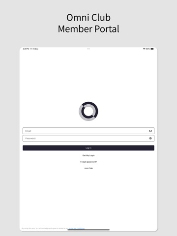 Omni Club iPad screenshot