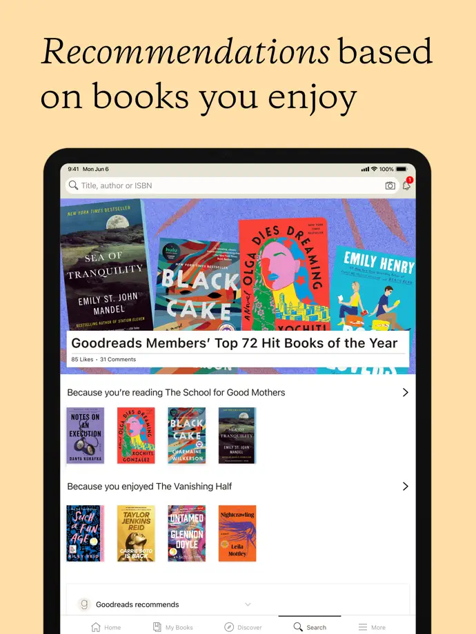 Goodreads iPad screenshot 3