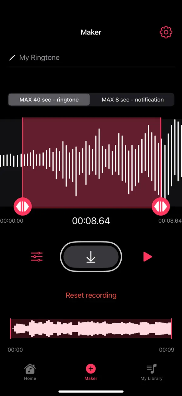 #5. RINGTONE MAKER #1 for iPhone (iOS) 由: byss mobile