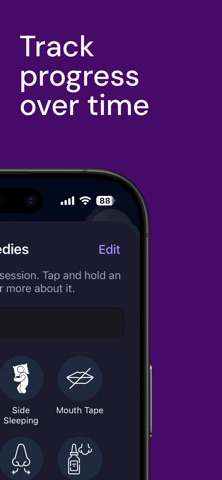 Snore recorder app - Snorely iPhone screenshot