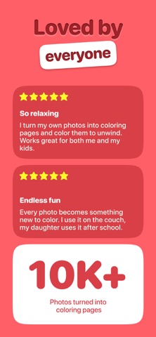 Coloring Page Maker: Colorzy iPhone screenshot
