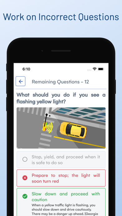 Georgia DDS Driver Permit Test Screenshot