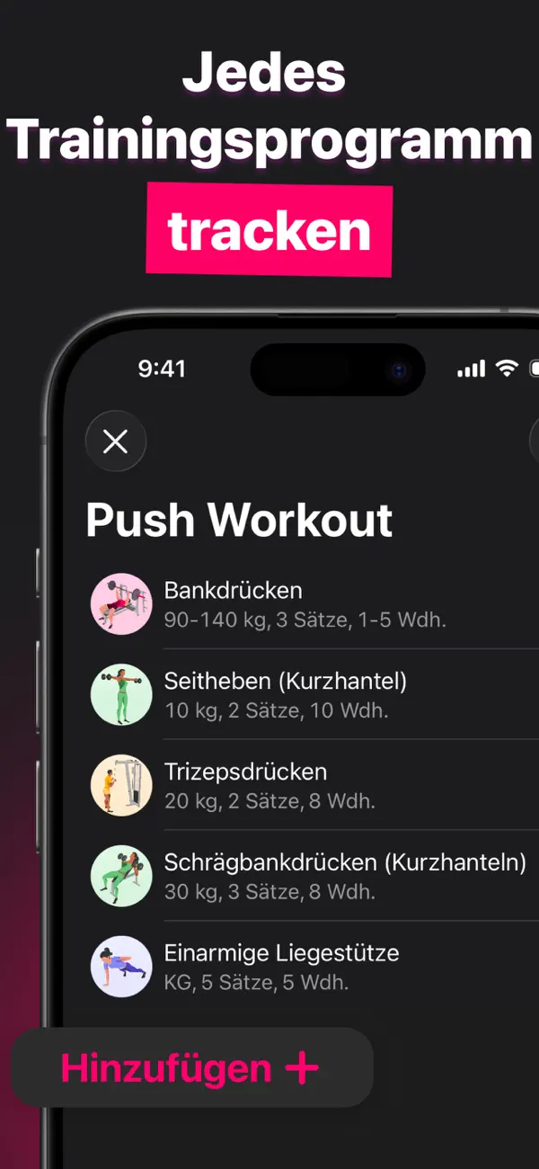 Liftin' - Gym Workout Tracker iPhone App Screenshot 5 – Gesundheit & Fitness