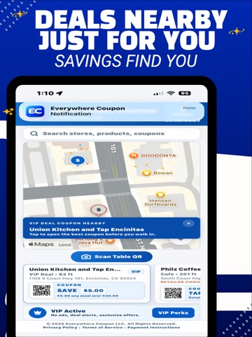 Everywhere Coupon iPad screenshot