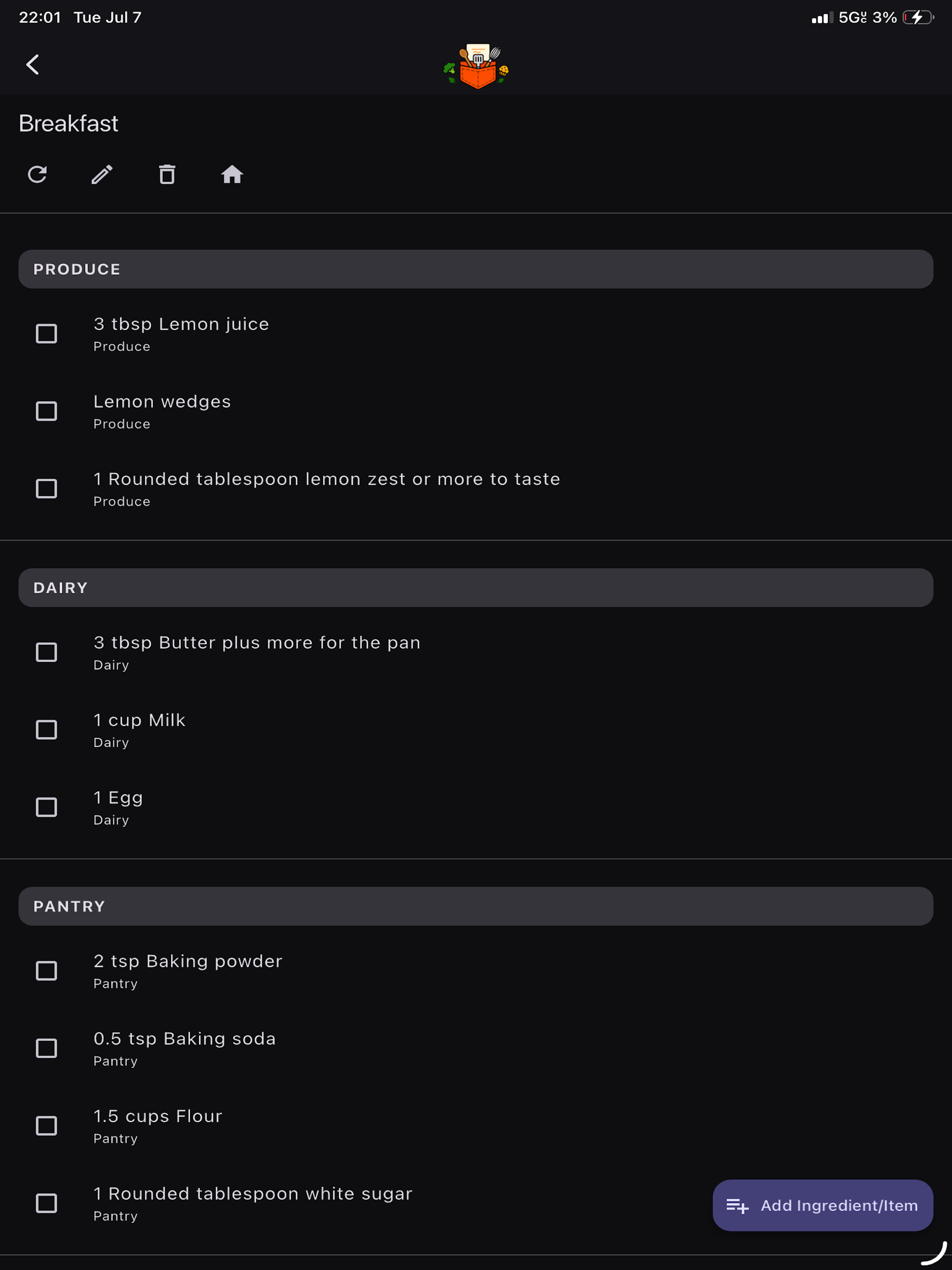 XCLLNT Pocket Recipe Organizer screenshot 16