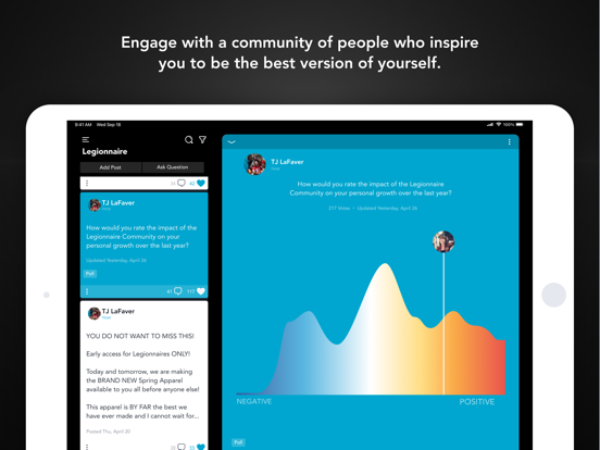 Legionnaire Connect iPad screenshot 1 - Social Networking app