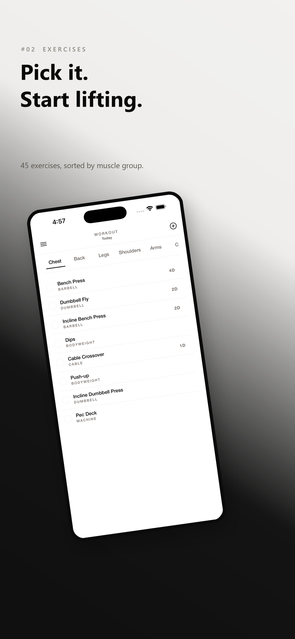 FORGE Workout Log & Gym Log screenshot 3