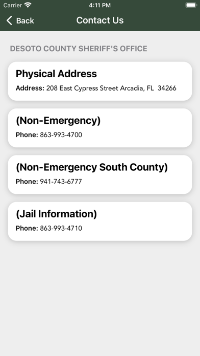 DeSoto County Sheriff Screenshot