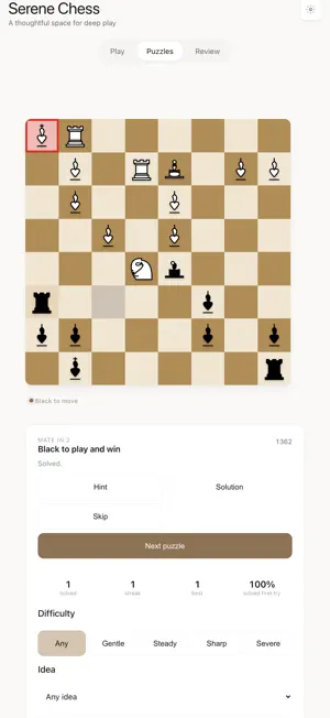 Serene Chess: Puzzles screenshot 4