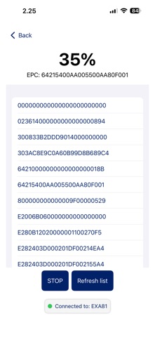 Brady RFID Toolkit screenshot