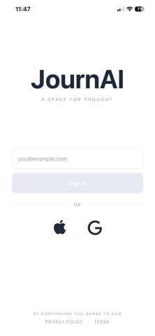 JournAI: Voice Journal Screenshot 1 of 4