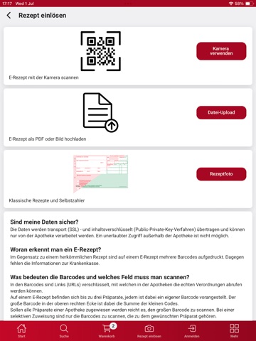 Obere Apotheke Ingolstadt iPad screenshot