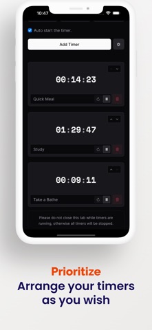 Timurr screenshot