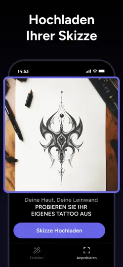 Screenshot von Inklab – Tattoo Design Mit KI auf dem iPhone 5
