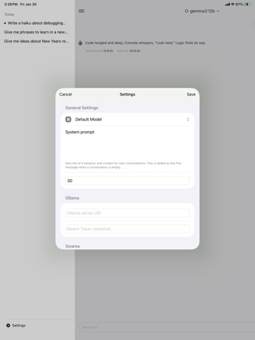 Molten: Local AI Chat iPad screenshot