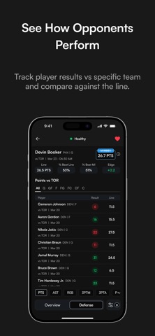 StatMotive: Player Projections iPhone screenshot