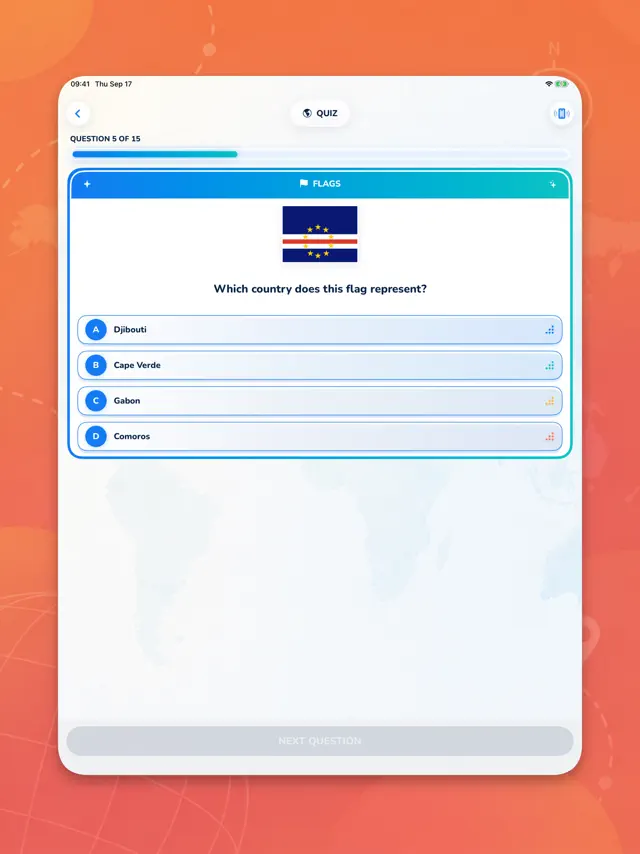 Country,Flag & Capital - Quiz screenshot 5