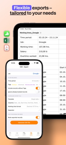 myWork - Time tracking Screenshot 7 of 10