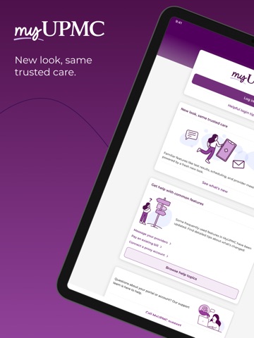 MyUPMC iPad screenshot 1