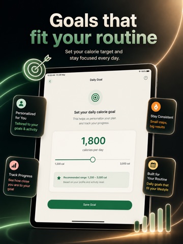 LogCal: AI Calorie Tracker iPad screenshot