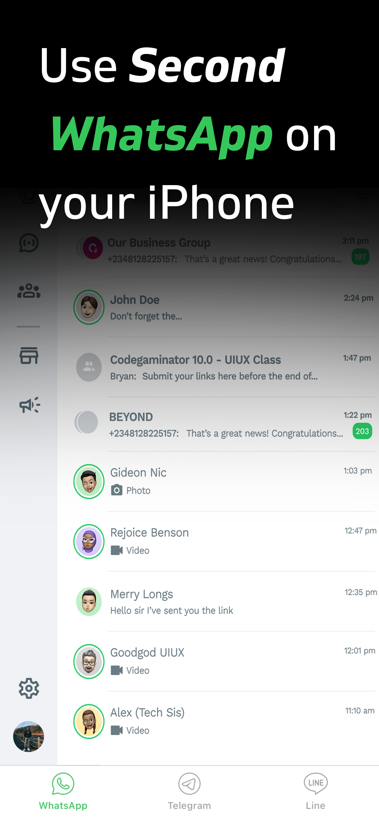 Messenger for WhatsApp: Duo