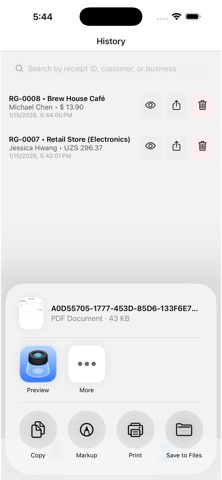 Receipt Generator Expert Screenshot 5 of 6