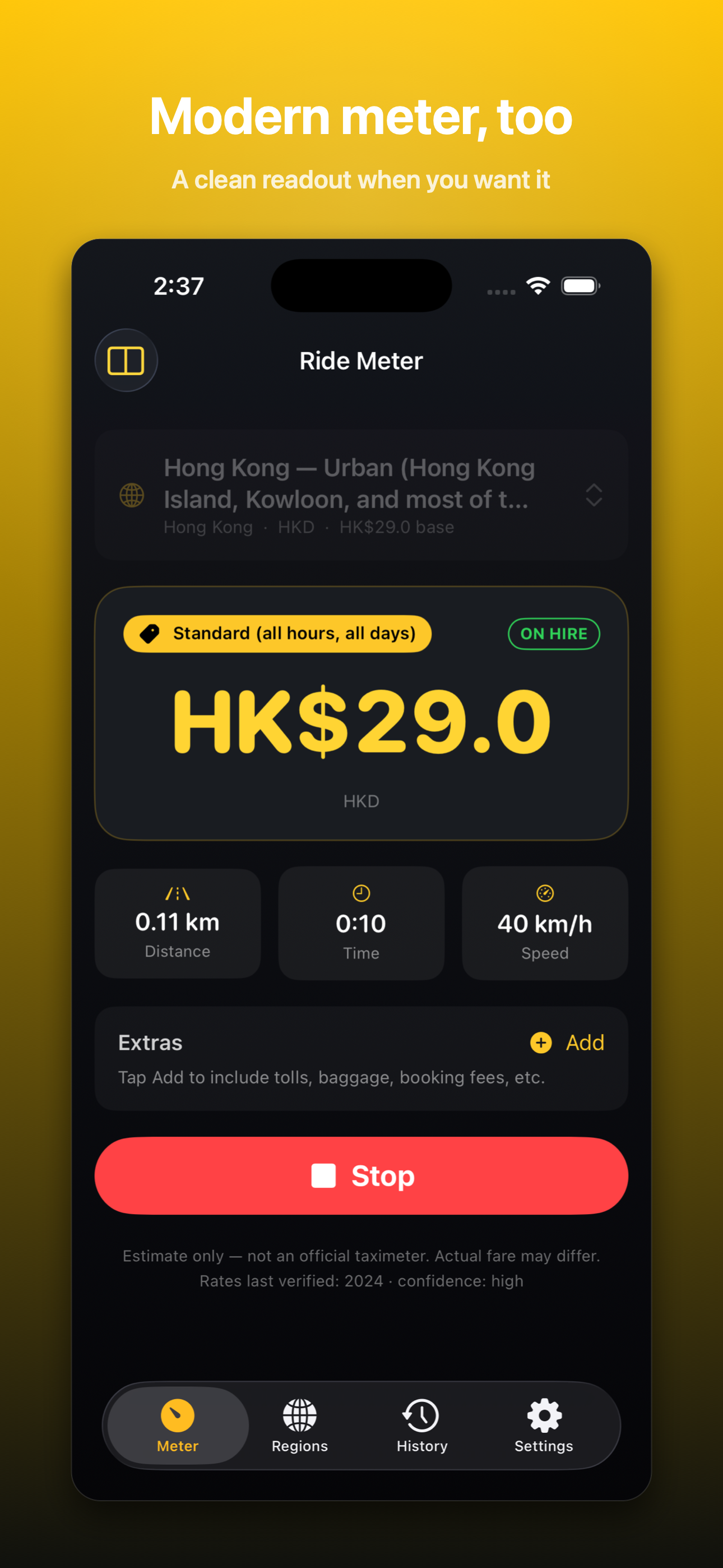 Ride Meter: Taxi Fare Meter screenshot 4