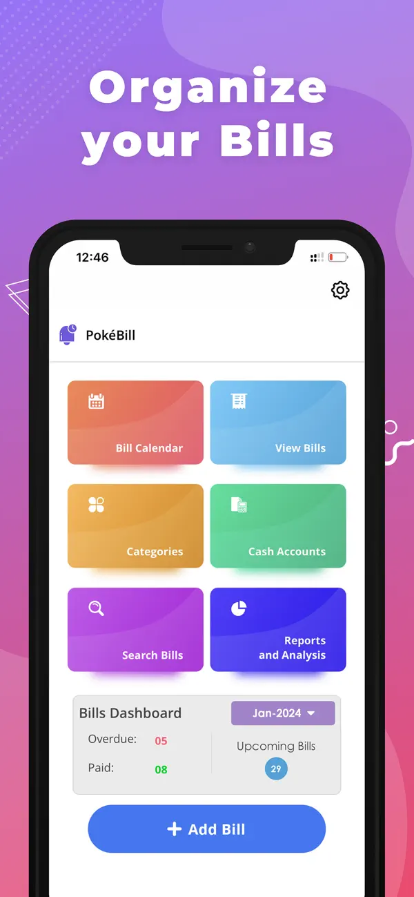 Screenshot #1 pour Bill Tracker