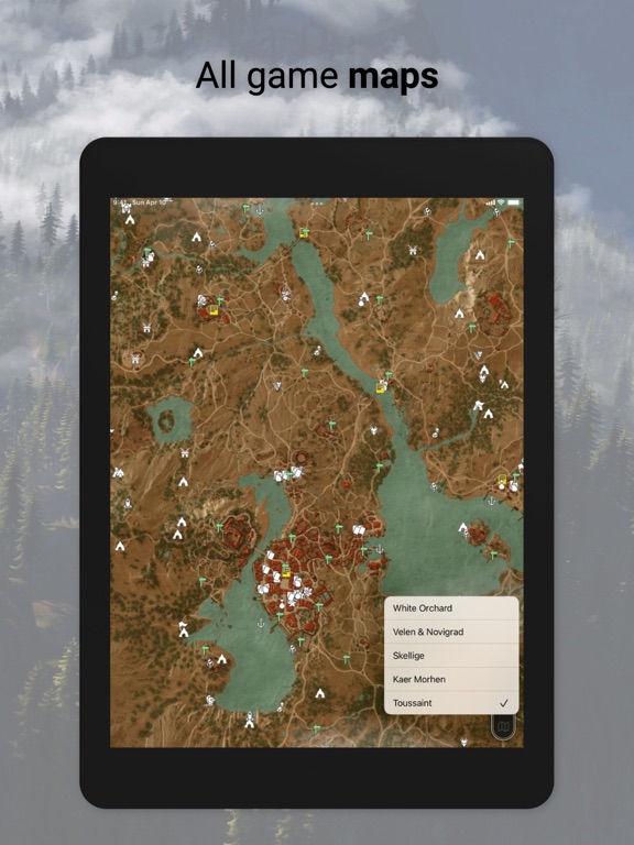 The Witcher 3 Map & Companion iPad screenshot 7 - Utilities app