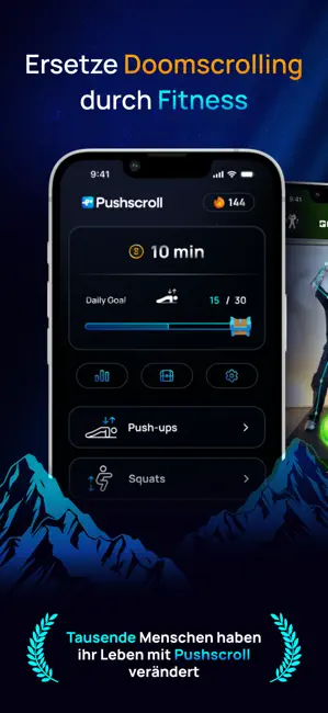 Pushscroll: Sport Vor Scroll iPhone screenshot 1