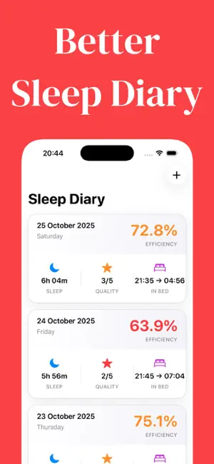 Better Sleep Diary screenshot 1