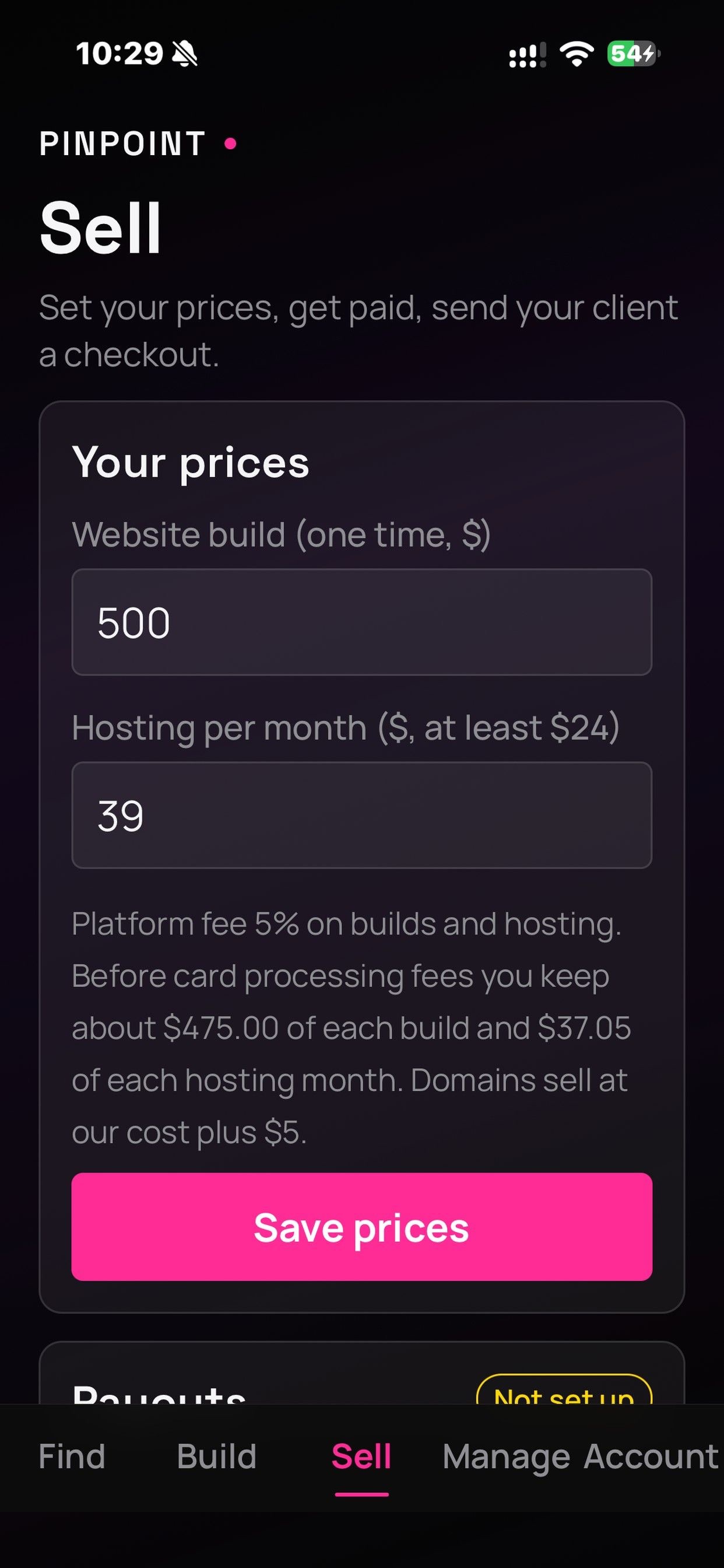 Screenshot 3 of PinPoint: Sell Websites