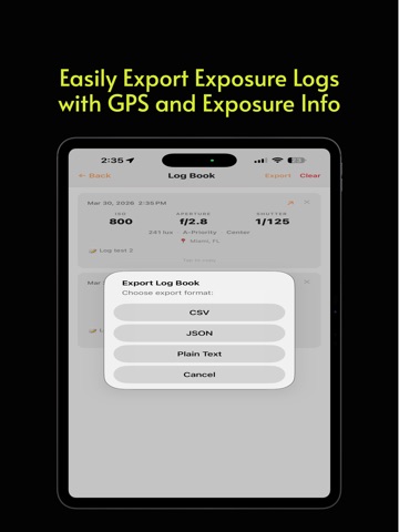 CalcuLight iPad screenshot
