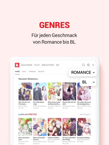 LEZHIN DE iPad screenshot