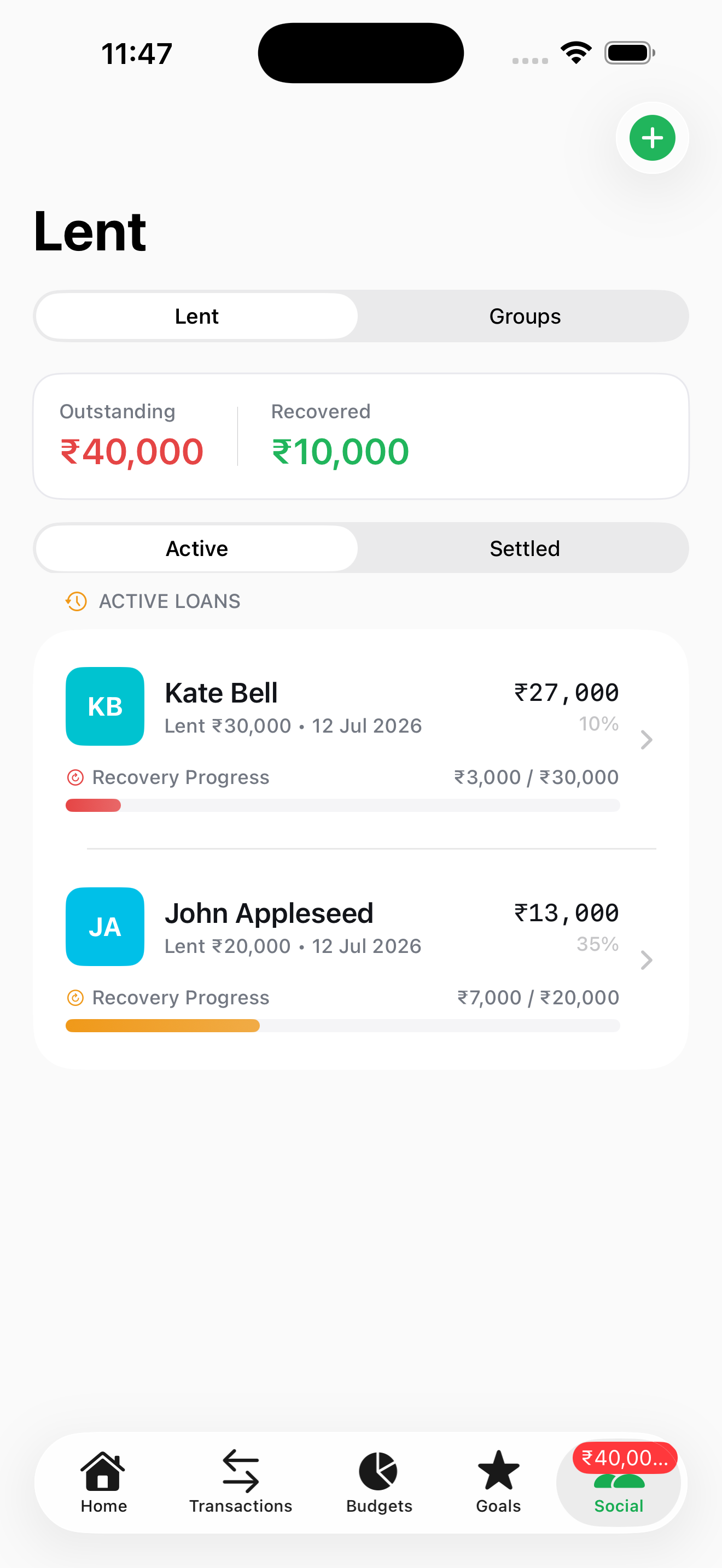 Xbudget screenshot 3