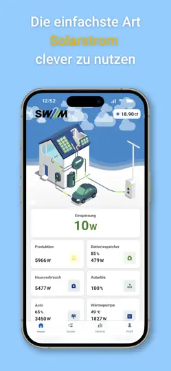 Screenshot von SWM Energiepilot auf dem iPhone 1