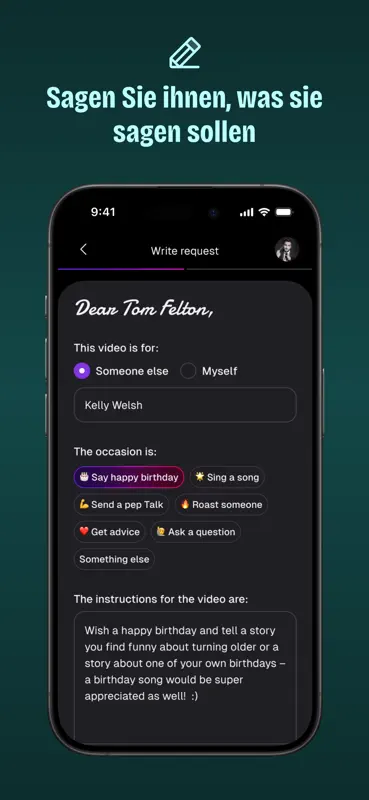 Cameo - Personal celeb videos screenshot 2 of 3