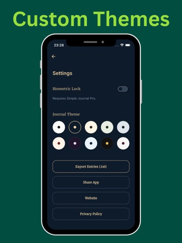 Simple Journal: Private Diary iPad screenshot