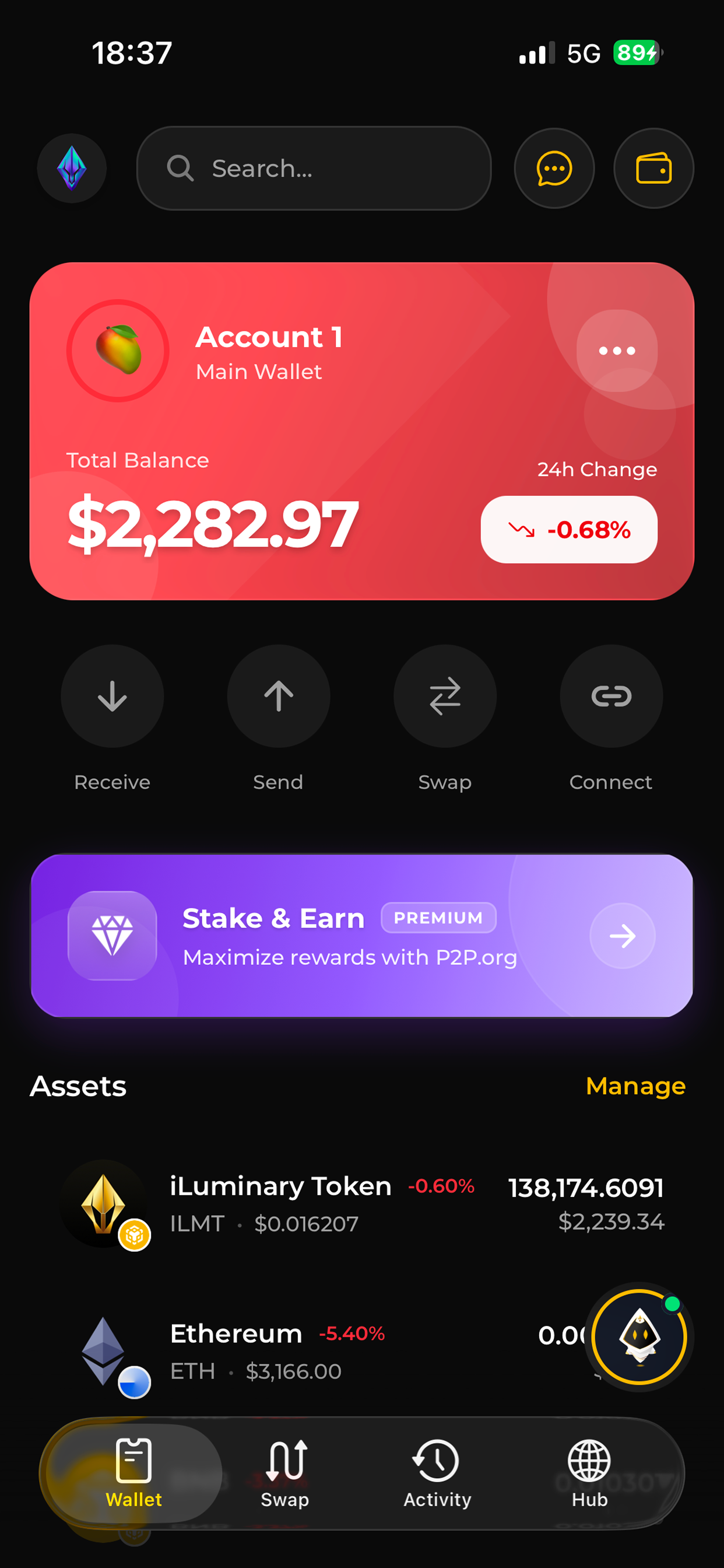 iLuminary - BTC, SOL, USDT