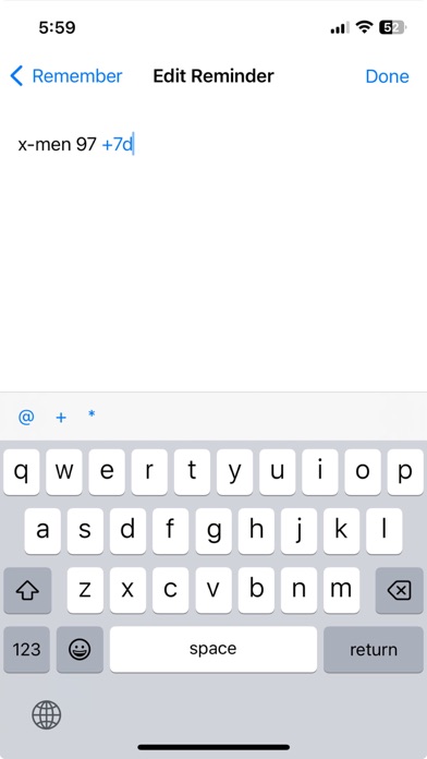 Remember: Quick Reminders Screenshot