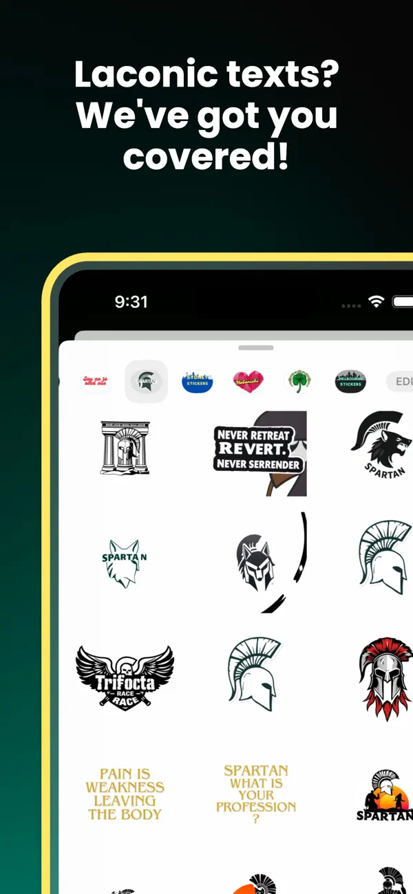 Screenshot #3 pour Ancient Spartan Stickers