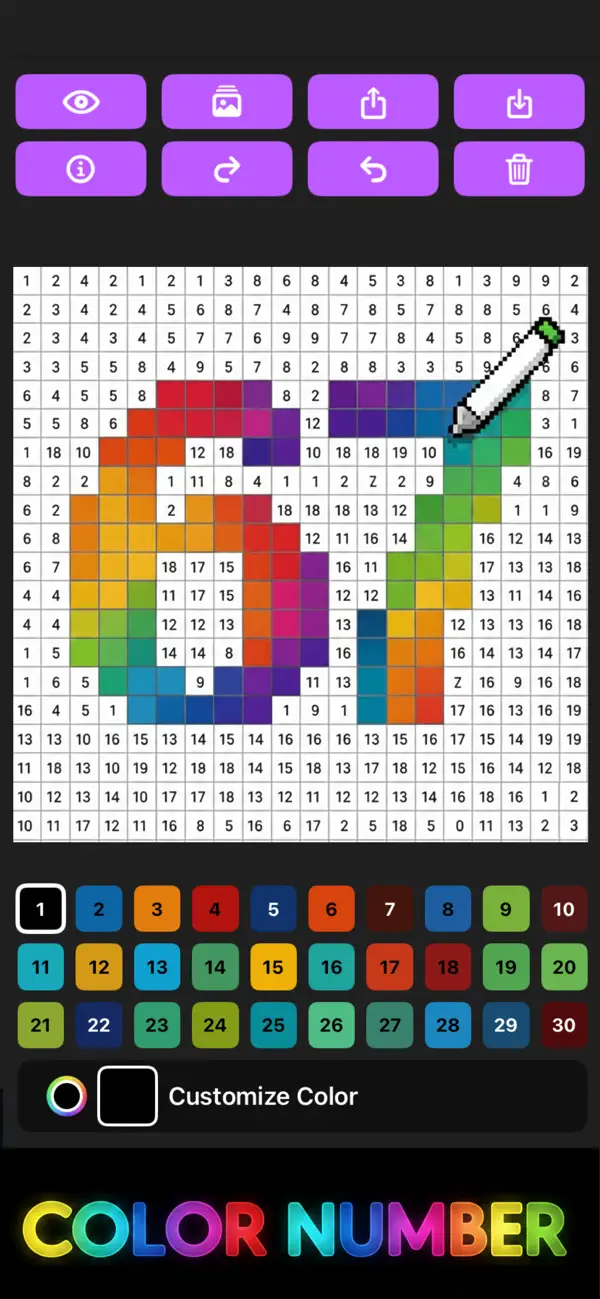 Screenshot #1 pour Color Number – Season 67