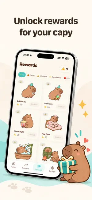 Capyfit - Cute Step Tracker screenshot 3