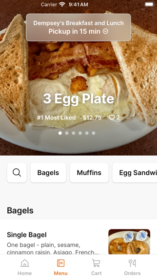 Dempsey's Breakfast and Lunch iPhone screenshot 2 - Food & Drink app