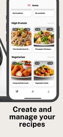 Aceso: AI Calorie Tracker iPhone screenshot