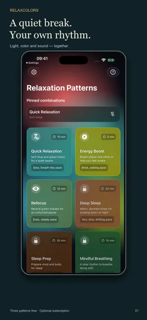 RelaxColors: Light & Sound screenshot 1